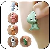 Cute Animal Bite Earrings for Women Cute Dinosaur Earrings Hot Ballon Dog Earrings 3D Clay Shark Earrings Quirky Small Cartoon Animal Earrings Set Fun Earrings Set Jewelry