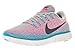 Nike Womens Free Rn Distance Wolf Grey/Dark Grey/Pink Blast Running Shoe 8.5 Women US