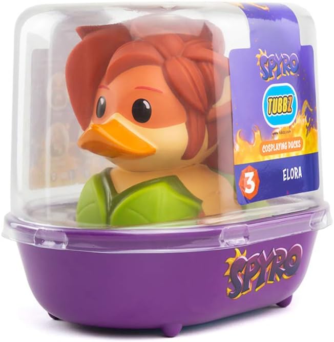 TUBBZ Spyro the Dragon Elora Collectible Rubber Duck Vinyl Figure - Official Spyro the Dragon Merchandise - PC & Video Games - Image 4