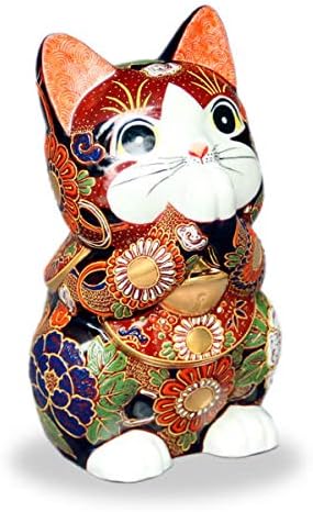 Amazon 九谷焼 お祈り猫 7号 赤盛 招き猫 置物 オブジェ オンライン通販