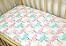 Lat Baby Fitted Crib Sheet for Standard Crib Cotton Muslin Toddler Nursery Bedding Protective Mattress Pad Cover 52