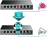TP-Link TL-SG108PE Easy Smart Switch 8 Port Gigabit 4 PoE+ 55W PoE Managed view 5