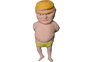 PJMARTS Splat Doll Squishy Toy Hilarious Squeeze Fidget Toy Rubber to Squeeze Stress Relief Sensory Play a Gag Gift Novelty Party Favors