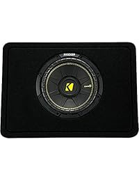 Kicker Caja de subwoofer de perfil delgado con ventilación de 10 pulgadas (600 W, 2 ohmios, 44tcwc104)