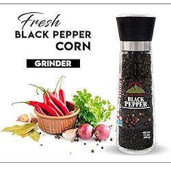 Himalayan Chef Black Peppercorns-Tall Glass