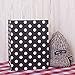 BagDream Gift Bags 25Pcs 8x4.75x10.5 Inches Shopping Bags, Paper Bags, Kraft Bags, Retail Bags, Holiday Party Bags, Black Dot Paper Bags with Handles, Black Gift Bags