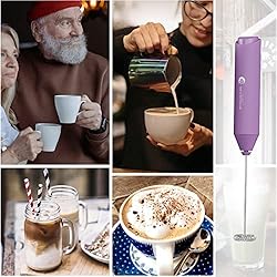 Electric Milk Frother Handheld, Battery Operated