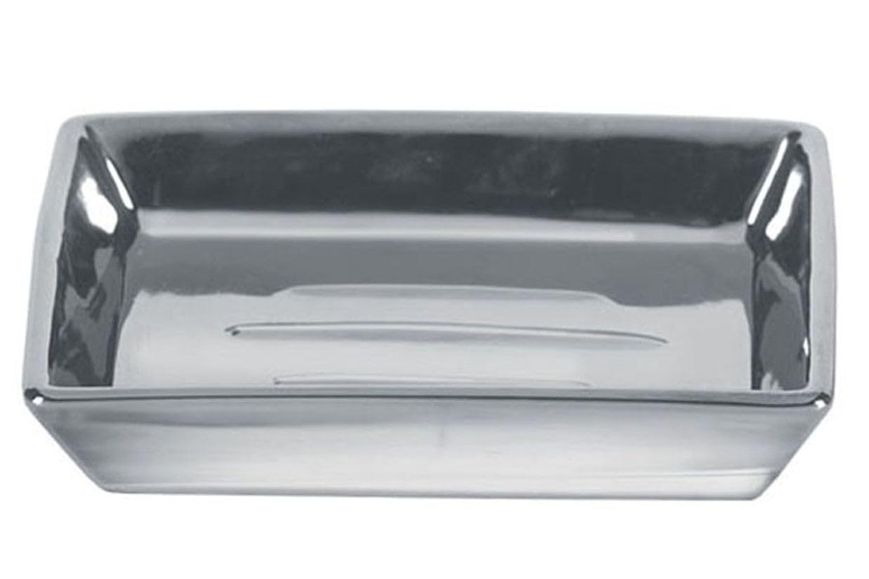 Kleine Wolke Glamour Soap Dish, Silver Porcelain