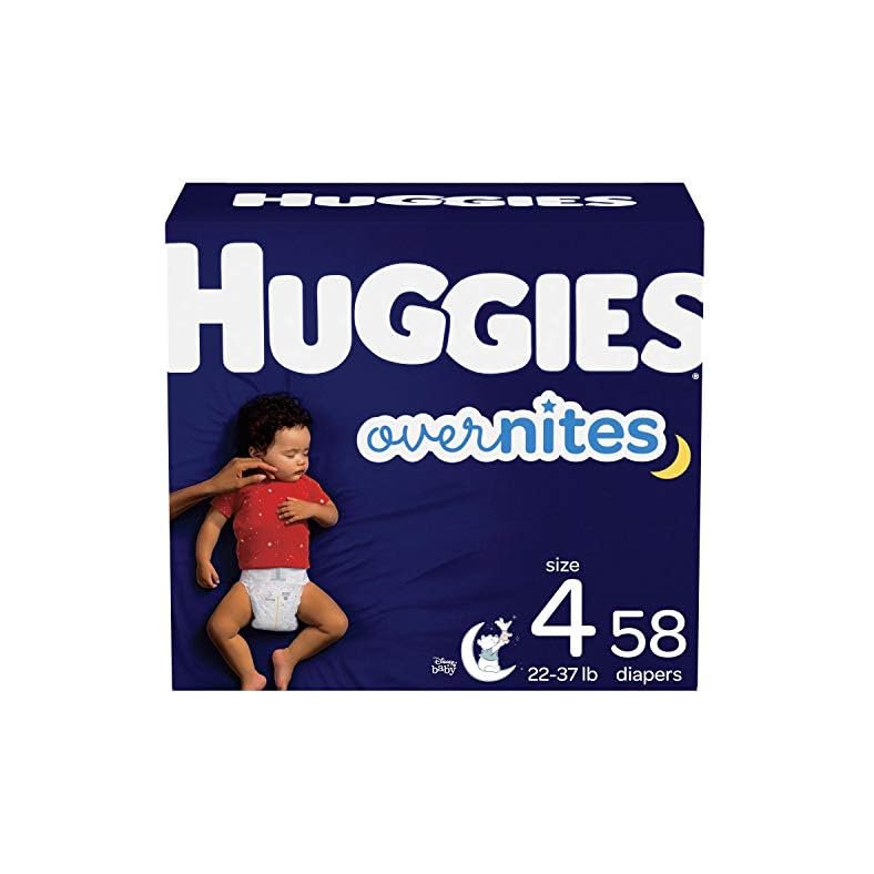 Huggies Overnites Diapers, Size 4