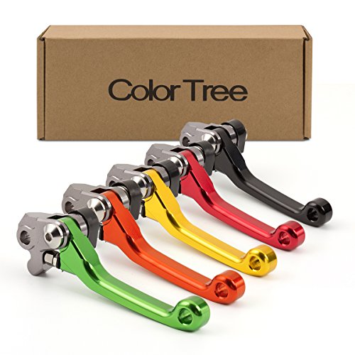 FXCNC CNC Aluminum Dirt Bike Pivot Brake Clutch Lever Set fit for HONDA CRF230F 2003-2009
