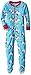 New Jammies Little Girls' Toddler Zippered Footie Pajamas, Rainbow Unicorns, 3T