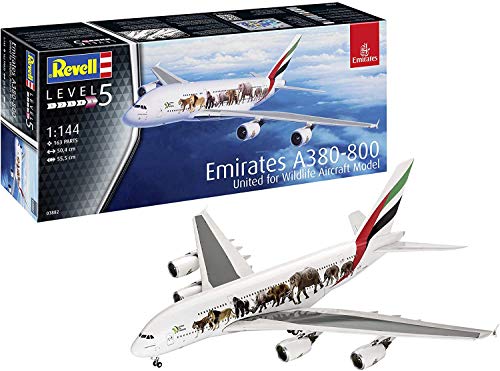 Revell Plane 1144 03882 Airbus A380-800 Emirates, REV-03882