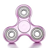 Suiez Anti-Anxiety Bearing Edc Triangle Finger Interscrew Finger Decompression Puzzle Toys Rose Gold