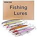 YONGZHI Minnow Fishing Lures Shallow Deep Diving Swimbait Crankbait Fishing Wobble Multi Jointed Hard Baits for Bass Trout Freshwater and Saltwater-Type5