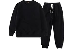 amropi Boy's Hoodie Tracksuit Set Pullover Sweatshirt Jogging Pants 2 Pieces Sweatsuit for Age 3-12 Years