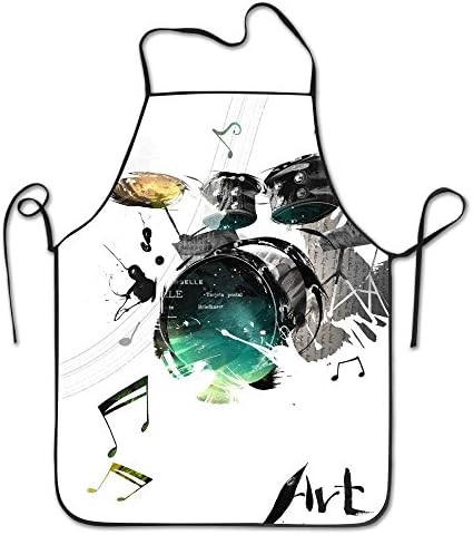 Daily Cooking Slim Fit Hand-painted Ink Rack Drum Basic Apron