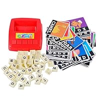 MODAO Kids English Matching Letter Game Cartoon Educational Spelling Words Toy & Increases Memory Interactive Parent-Kids Desk Game (Uppercase Letter)