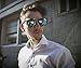 SojoS Classic Square Sunglasses for Men Vintage Metal Rim Double Bridge SJ2019 Gunmetal & Black Frame/Blue Mirrored Lens