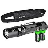 Fenix PD32 2016 Edition 900 Lumen CREE XP-L HI LED Tactical Flashlight with Two EdisonBright CR123A Lithium Batteries bundle