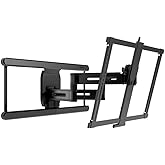 SANUS Height Adjustable Full Motion TV Wall Mount for 42" to 90" TVs - Raise or Lower TV 4" After Install - Maximizes Compatibility with Your Setup - 3 Step DIY w/Smooth Extension, Tilt & Swivel