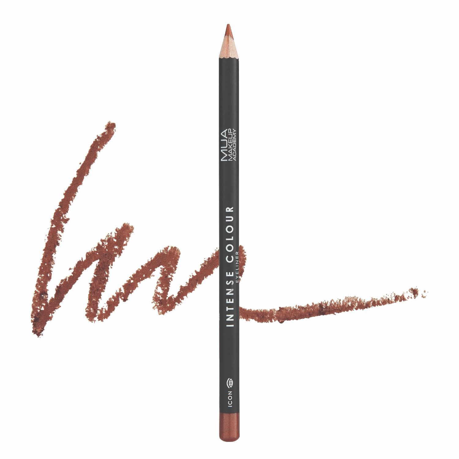 MUA Makeup Academy Intense Colour Metallic Pencil Eyeliner, Icon - Vegan & Cruelty Free