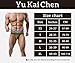 YuKaiChen Men's Briefs Seamless Underwear Low Rise Bikini Bulge Enhancing Army Green Medium