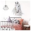 Little Deco Tatouage Mural tête de Cheval I (LxH) 62 x 73 cm I Chambre d Enfant bébé Stickers muraux Posters DL142