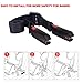 KINDAX ISOFIX Belt Latch, Child Car Safety Seats Belt with Strong Hooks and Durable Nylon Belt Resistant up to 12600N