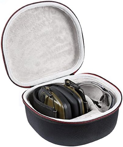 EVA Case For both Howard Leight by Honeywell Impact Sport Earmuff and Genesis Sharp-Shooter Safety Eyewear Glasses (R-03570) - Black