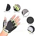 Assion-ly Cycling Gloves With Shock-absorbing Gel Silicone Pad Half Finger Bicycly Gloves Bike Gloves (Black, Medium)