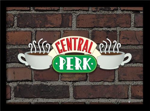 Friends Pyramid International (Central Perk Sign) 30cm x 40cm Framed, Art Poster, Posters & Prints, One Size