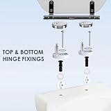 AQUALONA Premium Tongue and Groove Soft Close Toilet Seat White view 7