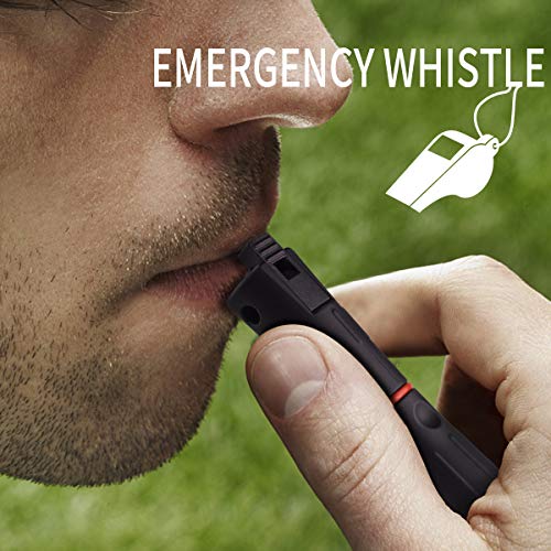 morpilot Coltello Svizzero e Pietra Focaia Set 15 in 1 Coltello Multiuso e 5 in 1 Fire Starter con Fischietto e Bussola per Il Campeggio, Escursioni e Emergenza