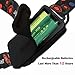 iSeaFly Head Lamp, 4 Modes, Motion Sensor Switch, 90º Rotatable, 2 Powerful 18650 Rechargeable Batteries LED Headlamp Flashlight, Waterproof Hardhat Headlamp LED Rechargeable