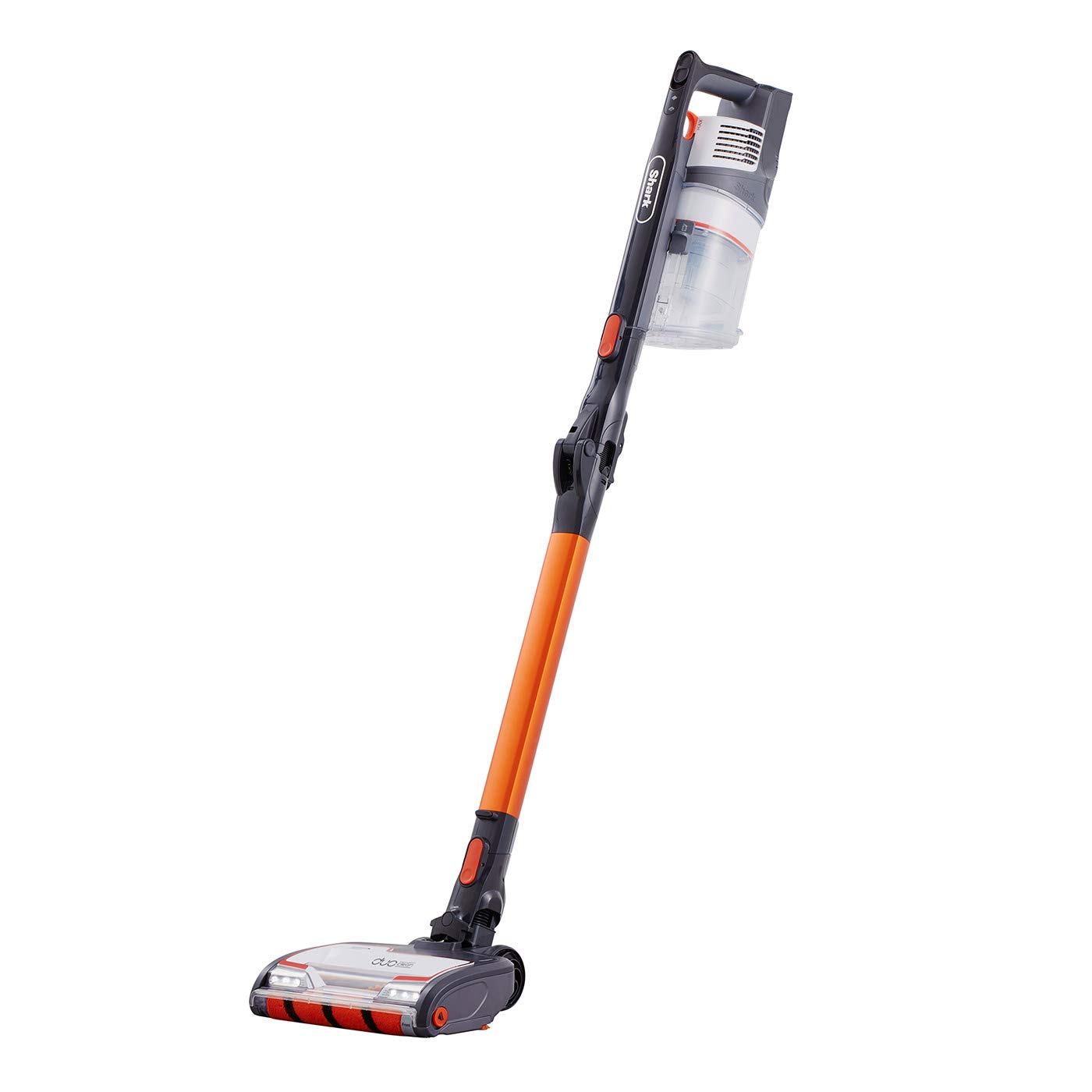 Shark Cordless Stick Vacuum Cleaner with Anti Hair Wrap, 40 Minute Run time, Flexible DuoClean Vacuum Cleaner with LED Lights, Dusting Brush, Crevice & Upholstery Tools, Orange, IZ201UK