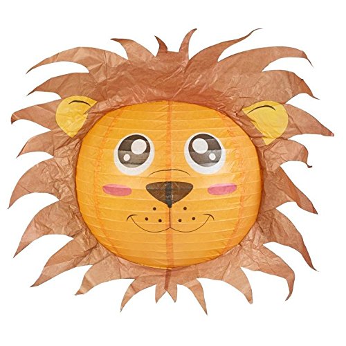 Lion Lampshade Decorative Animal Lampshades for Children Bedroom playrooms Baby Nursery Lighting Fun and Vibrant Colours Makes Pendant Lights and Ceiling Shades Something Special and a Great Gift