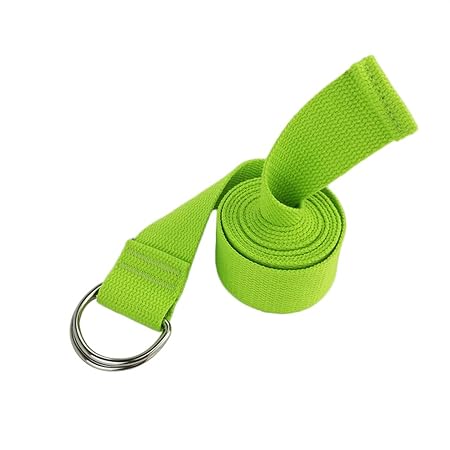 LAAT Correa para Yoga de Algodón con Hebilla de D-Anillos ...