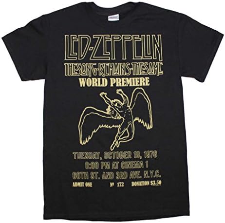 Unique Vintage Led Zeppelin Song Remains the Same T-Shirt Large ...