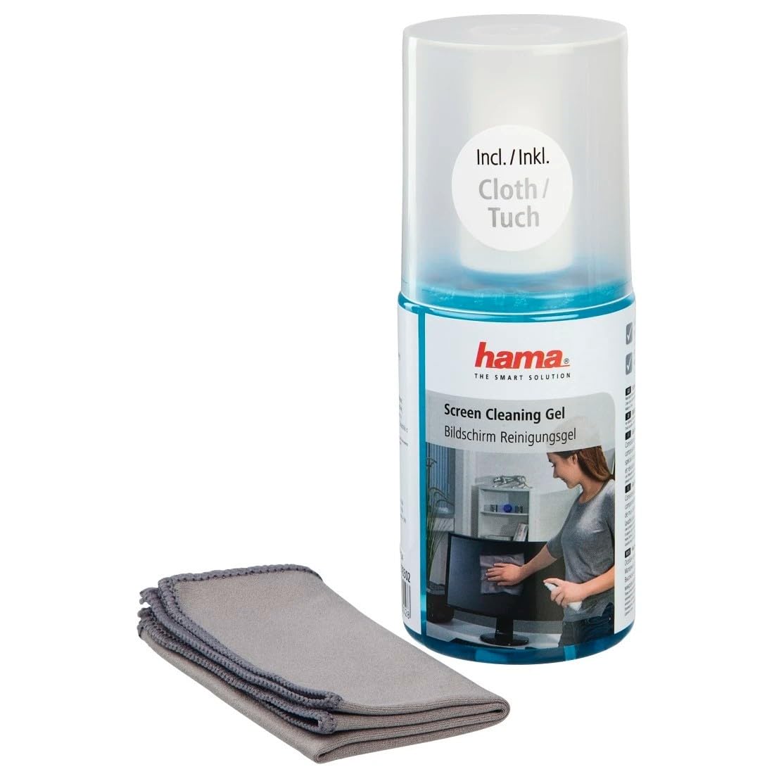 Hama Screen Cleaning Gel | 200 ml | Cloth included