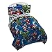 Marvel Avengers Heroic Age Twin Comforter - Super Soft Kids Reversible Bedding features Iron Man, Hulk, Captain America, and Thor - Fade Resistant Polyester Microfiber Fill (Official Marvel Product)