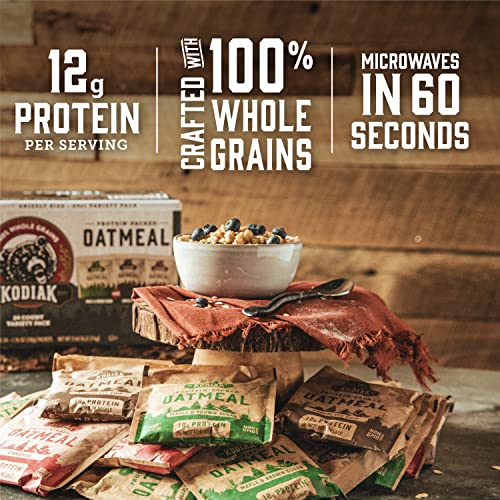 Kodiak Cakes Instant Oatmeal Packets High Protein 100 Whole Grains Breakfast Food Maple