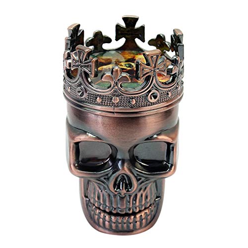 Qewmsg Small Size 3 Layers Men Skull Head Shape Grinder Portable Herb Tobacco Herb Spice Crusher Hookah Smoking Accessories
