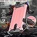 AnoKe Compatible with OnePlus 6T Case,Hybrid Rugged Dual Layer Armor Grip with Rugged Defender Shock Absorption Bumper Design Protective Phone Cover for OnePlus 6T JGTJ Rose Gold