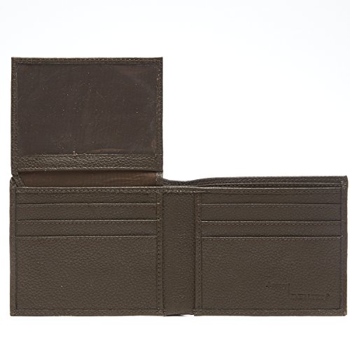 Access Denied Mens RFID Blocking Wallet Bi-Fold Leather (Chocolate Truffle-Pebble)