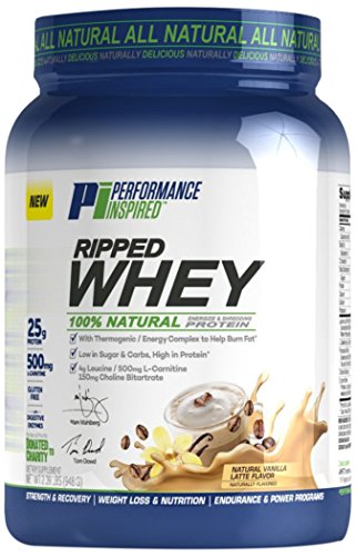 Performance Inspired Nutrition Ripped Whey Protein, Vanilla Latte, 2.09 Pound