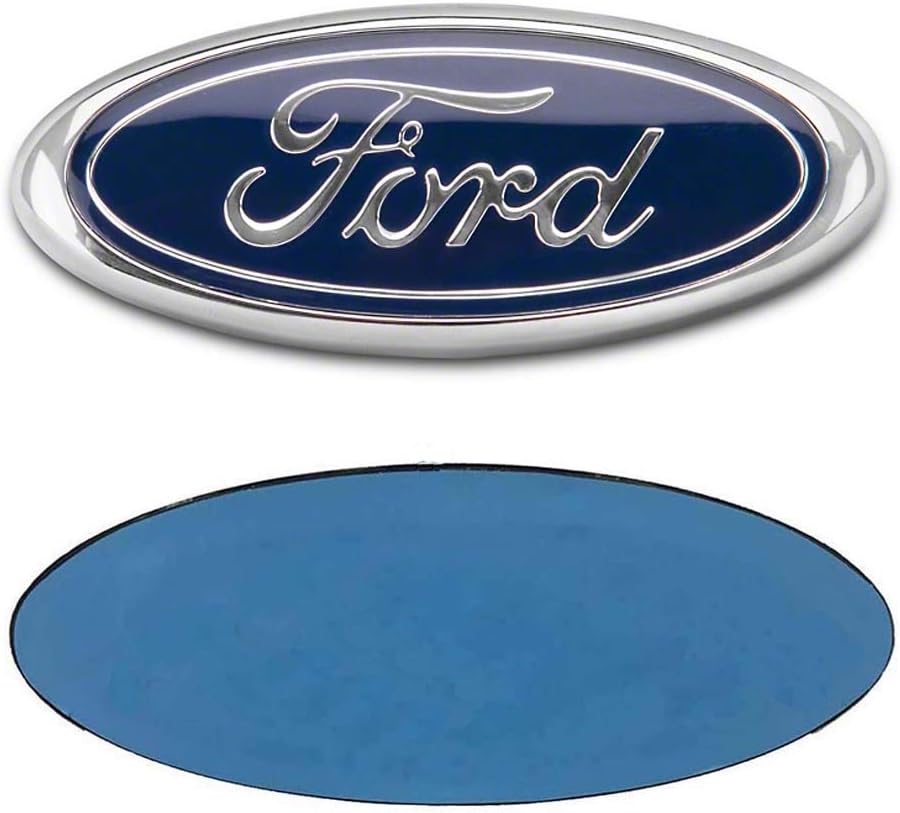 FORD 7 Inch Front Grille Tailgate Emblem, 3D Oval 3M Double Side Adhesive Tape Sticker Badge for Ford Escape Excursion Expedition Freestyle F-150 F-250 F350