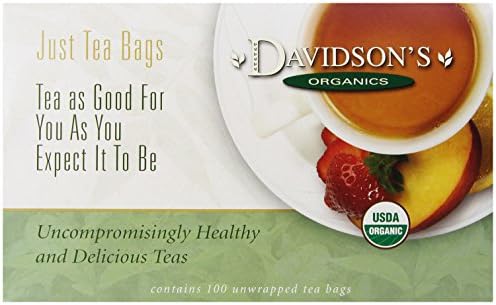 Davidson'sOrganics, Decaffeinated Cinnamon Apple, 100-count Unwrapped Tea BagsUSDA Organic