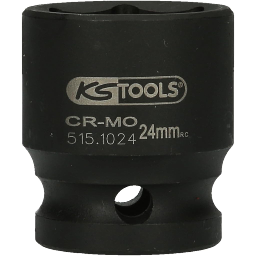 KS Tools 515.1024 1/2-inch 24mm Hex Impact Socket Short