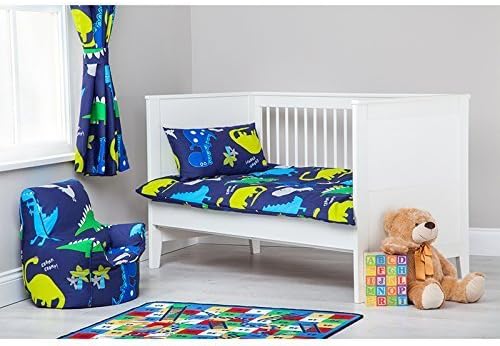 Ready Steady Bed Cot Size Duvet Cover Set Dinosaurs In the Dark wih Pillowcase