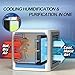Air Conditioner Portable Air Conditioner Personal Space Air Cooler Mini Portable Space Air Conditioner, Portable Space Cooler for 45 Square Feet, Desk Table Fan for Office Home Outdoor